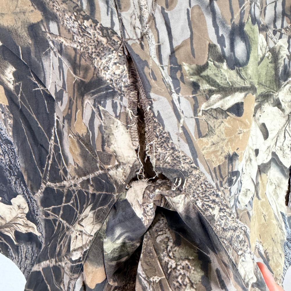 Remington Cargo Shorts Mens XL Brown Mossy Oak Break Up Camo Nylon Belted read - Picture 3 of 5